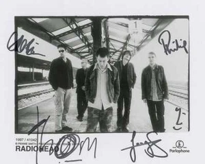 Radiohead foto promozionale riproduzione firma foto qualità #2 - Foto 1 di 3