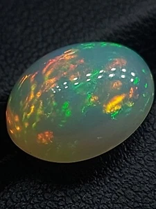 Bright flashy welo opal gemstone - untreated natural white opal cabochon 5.75... - Picture 1 of 10