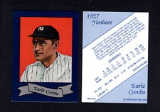 #3 EARLE COMBS ~ 1927 New York Yankees (1984 RGI/Ron Lewis artwork based)