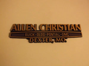  Allen Christian Buick Olds Pontiac GM Dexter, MO Car Dealership Emblem - Bild 1 von 2