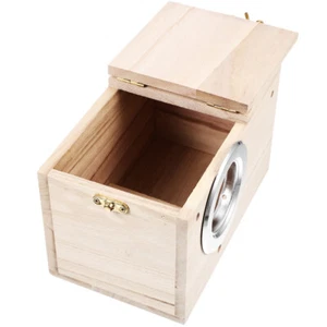 Wood Bird House Nest Bird House Small Bird House Hanging Parrot Nesting Box - Picture 1 of 12