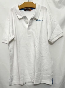 240263 Boys Age 10-11 BEN SHERMAN BS03000 White S/S Pique Cotton Knit Polo Shirt - Picture 1 of 5