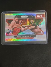 2022 Panini Prizm UFC MUSLIM SALIKHOV Card No 38 SILVER HYPER PRIZM