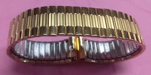 13 mm Speidel Two Tone Gold Twist Watchband - NOS - Picture 1 of 6