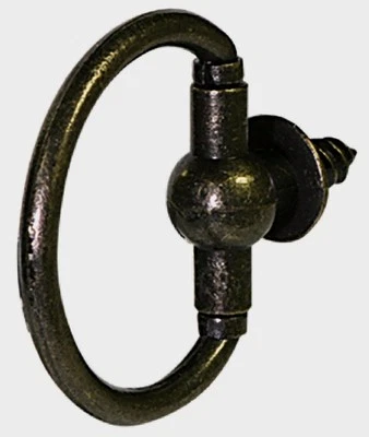 Hillman AnchorWire Decorative Round Ring Wall Hanger Picture ANTIQUE BRASS 2pk - Image 1 of 2