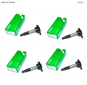 LAND ROVER IGNITION COIL KIT SET x4 RANGE LR3 RR SPORT V8 4744015 LUCAS - Picture 1 of 1