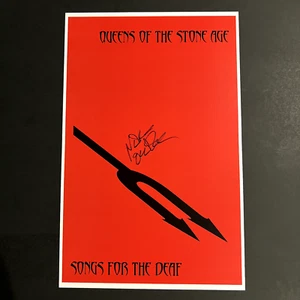 Nick Oliveri Signed Songs for the Deaf Poster w Proof (Autograph NOT Vinyl / CD) - Picture 1 of 5