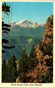 Vintage Colorado Springs CO Postcard Pikes Peak 1964 Summit Cancel Posted  - Picture 1 of 3