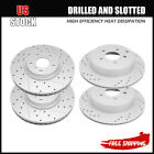 4PCS Front & Rear Drilled Slotted Brake Rotors for Nissan Murano INFINITI Q70 Nissan Murano