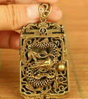Dragon Details about  / Y7442-2 /" Hand Carved Boxwood Netsuke