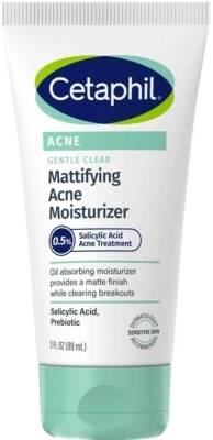 2 Pack Cetaphil Gentle Clear Mattifying Acne Moisturizer - 3 fl oz Exp 04/2026 - Image 1 of 2