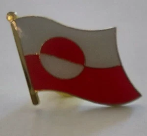 Flaggen Pin Grönland  Anstecker Flagge Fahne ca 2,5cm x 3cm - Picture 1 of 2