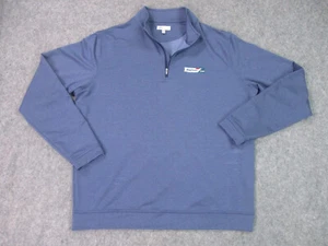Peter Millar Mens Sweater Extra Large Crown Sport Blue Golf Stretch Spandex - Bild 1 von 19