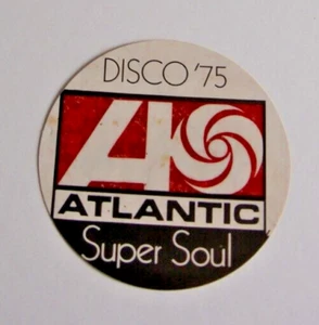 AUFKLEBER Atlantic Records Vintage 1975 Disco Super Soul RARE Aretha Franklin ABBA - Bild 1 von 2