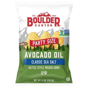 Boulder Canyon Kettle Chips Classic Sea Salt 10 Oz - Picture 1 of 2