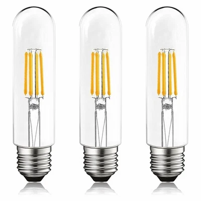 Luxrite T10 LED Tubular Edison Light Bulb 5W=60W Soft White Damp Rated 3-Pack - Image 1 of 4