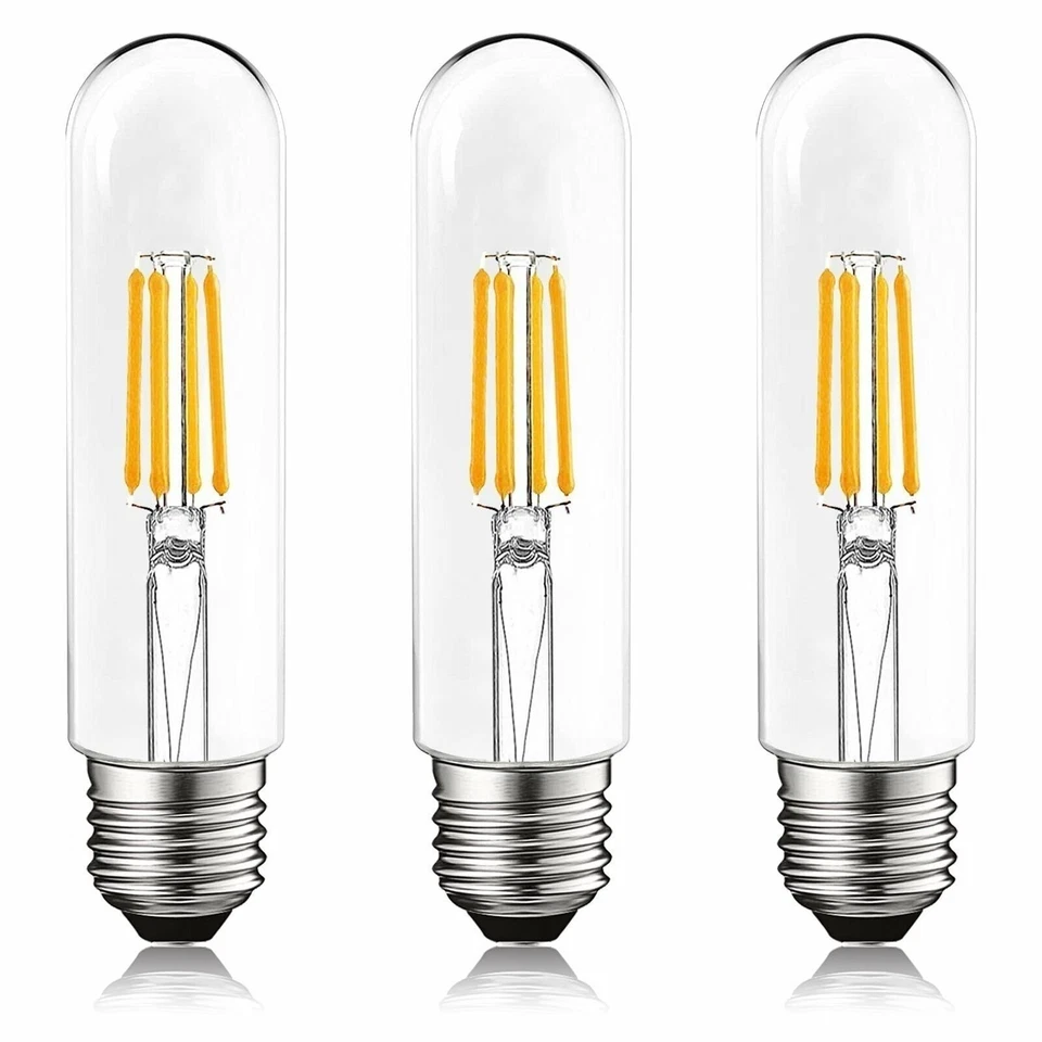 Luxrite T10 LED Tubular Edison Light Bulb 5W=60W Soft White Damp Rated 3-Pack - Image 1 of 4