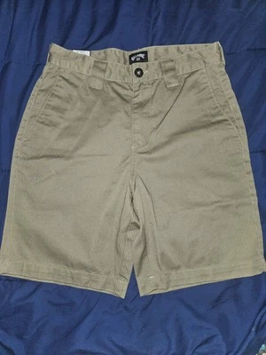 PANTALONES CORTOS BILLABONG CAQUI TALLA 28 CINTURA JÓVENES O NIÑOS NUEVOS CON ETIQUETAS Foto 1 de 4