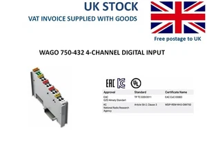 Wago 750-432 4-channel digital input - Picture 1 of 5