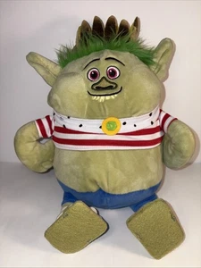 RARO peluche DreamWorks Trolls World Tour King Gristle Jr 13" peluche 2016 - Foto 1 di 8