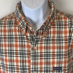 Vintage 90s Chaps Ralph Lauren Karo Hemd Herren L Langarm Button Down Y2K - Bild 1 von 10