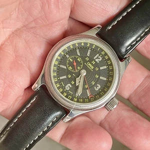 Vintage Oris Big Crown Pointer Date 27 Jewels 7482B Automatic Swiss 36mm Watch - Picture 1 of 10