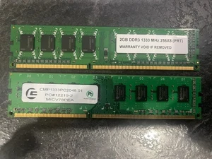 RAM 4GB (2x2GB) DDR3 1333MHz DIMM Desktop Memory - Picture 1 of 1