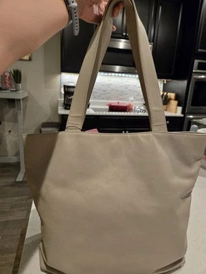 Chanel Coco Mark Embossed Tote Bag Beige  Preowned Authentic w/COA included! - Image 1 of 4