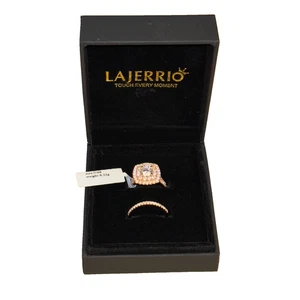 Lajerrio Ring Ehering Set - Sterlingsilber & 50+ Sm + 1 Lg Zirkonia - Neu - Bild 1 von 12