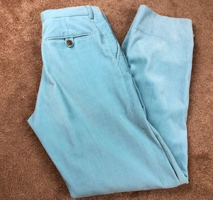 Salvatore Ferragamo Light Blue Corduroy Pants Size 30 - Picture 1 of 11