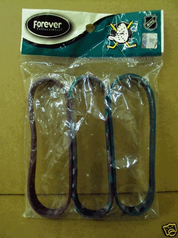 Anaheim Mighty Ducks 3 Rubber Wristbands Bracelets New Cover