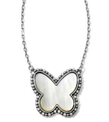 NUEVO CON ETIQUETAS Brighton Twinkle Madreperla y Cristal Mariposa Colgante Collar $78 Foto 1 de 3