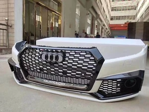 Kit de parachoques delantero estilo RSQ5 con labios y rejillas para Audi Q5 2018 2019 2020 B9 - Imagen 1 de 2