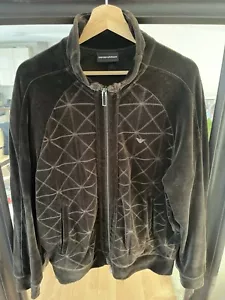 Emporio Armani Sweatshirt / Sweatjacke mit Pattern Braun/Brown Size M Original - Bild 1 von 5