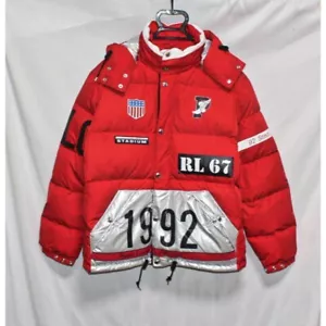 POLO RALPH LAUREN 1992 WINTER STADIUM DOWN JACKET Puffer Size M P-Wing - Picture 1 of 11