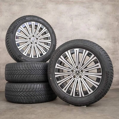 Mercedes EQS Winterräder 19 Zoll V297 Felgen A2974010500 schwarz glanzgedreht - Bild 1 von 4