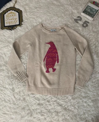 Suéter de niña M (8) Old Navy Penguin Foto 1 de 4