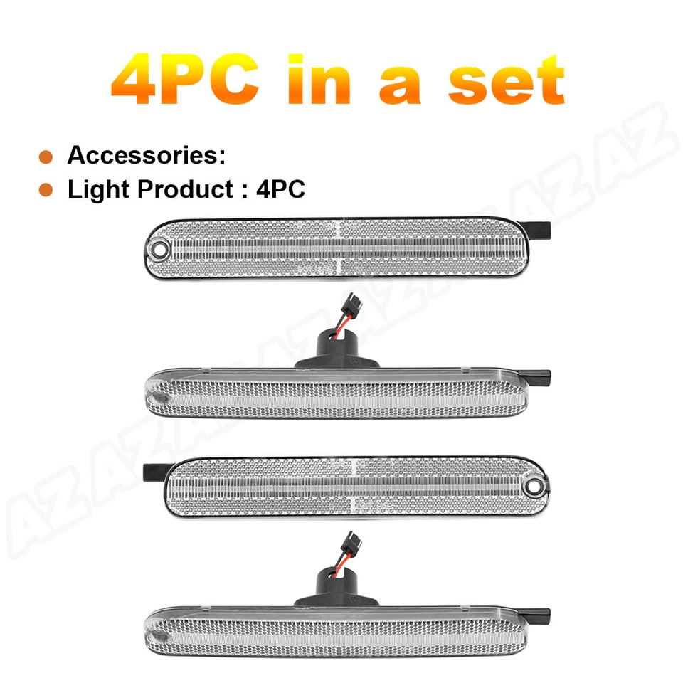 For 95-01 Chevy Chevrolet Lumina 95-99 Monte Carlo Front & Rear LED Side Markers Foto 1 de 4