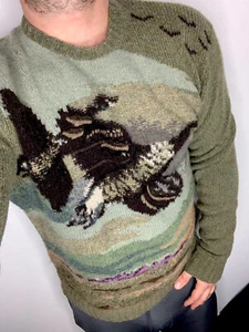 Polo Ralph Lauren Small Duck Hunting Sweater Aztec Vintage Gänse Schießen Sportler - Bild 1 von 7