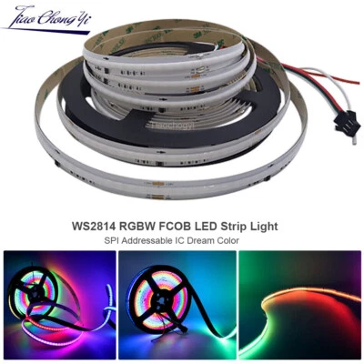 WS2814 RGBW COB LED strip light 784LEDs/m SPI Addressable IC Dream Color DC24V - Image 1 of 4
