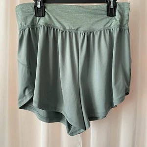 SO Goods for Life Womens Size L Green High Rise Pull On Sporty Athletic Shorts - Picture 1 of 4