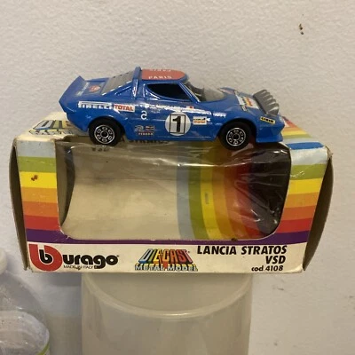 Burago Lancia Stratos VSD 4000 #4108 azul fundido a presión 1/43 Foto 1 de 4