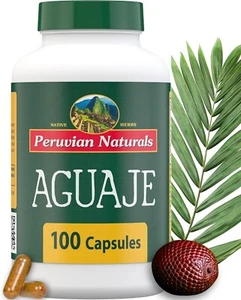 Aguaje Capsules for Women Pills - 100% Natural Curves for Female Supplement Peru - Picture 1 of 7