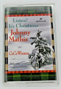 Hallmark Listen It's Christmas Johnny Mathis & CeCe Winans Cassette 1999 - Picture 1 of 5