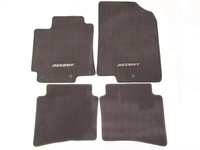 OEM 2012-2015 Hyundai Accent Brown Carpet Floor Mats Floormats 4 Pieces w/ logo Foto 1 de 4
