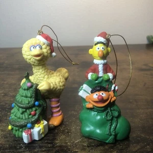 Due decorazioni natalizie vintage Sesame St., Muppets 1998 (Henson) - Foto 1 di 12