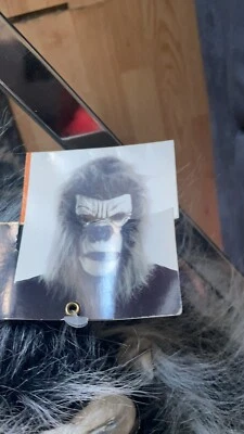 Gorilla Halloween Mask for adult costume party Realistic Ape Monkey Mask - Image 1 of 2