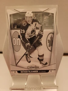 2024-25 O-PEE-CHEE # 1 Nathan MacKINNON BLACK & WHITE PHOTO VARIATION - Picture 1 of 2