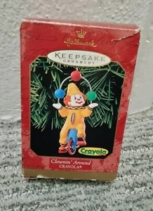 Hallmark Christmas Ornament Clownin Around Crayola 1999 With Box - Picture 1 of 7