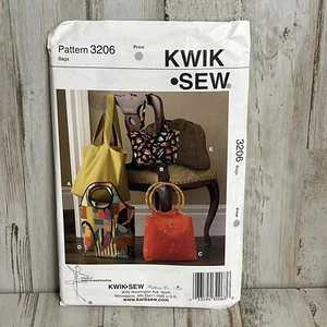 Kwik Nähen ungeschnittenes Muster 3206 Geldbörsen Säcke Tragetaschen versiegelter Umschlag Fabrikfaltung - Bild 1 von 7